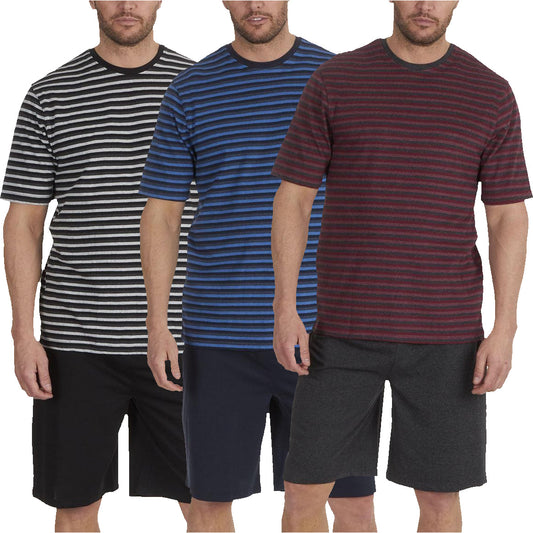 Momentii Stripe Lounge Shorts Set