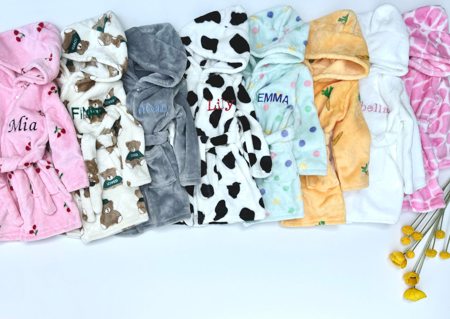 Personalised Embroidered Baby Robe