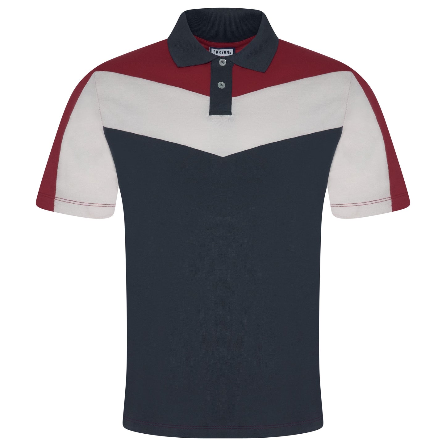 Evryone Contrast Stripe Polo Shirt