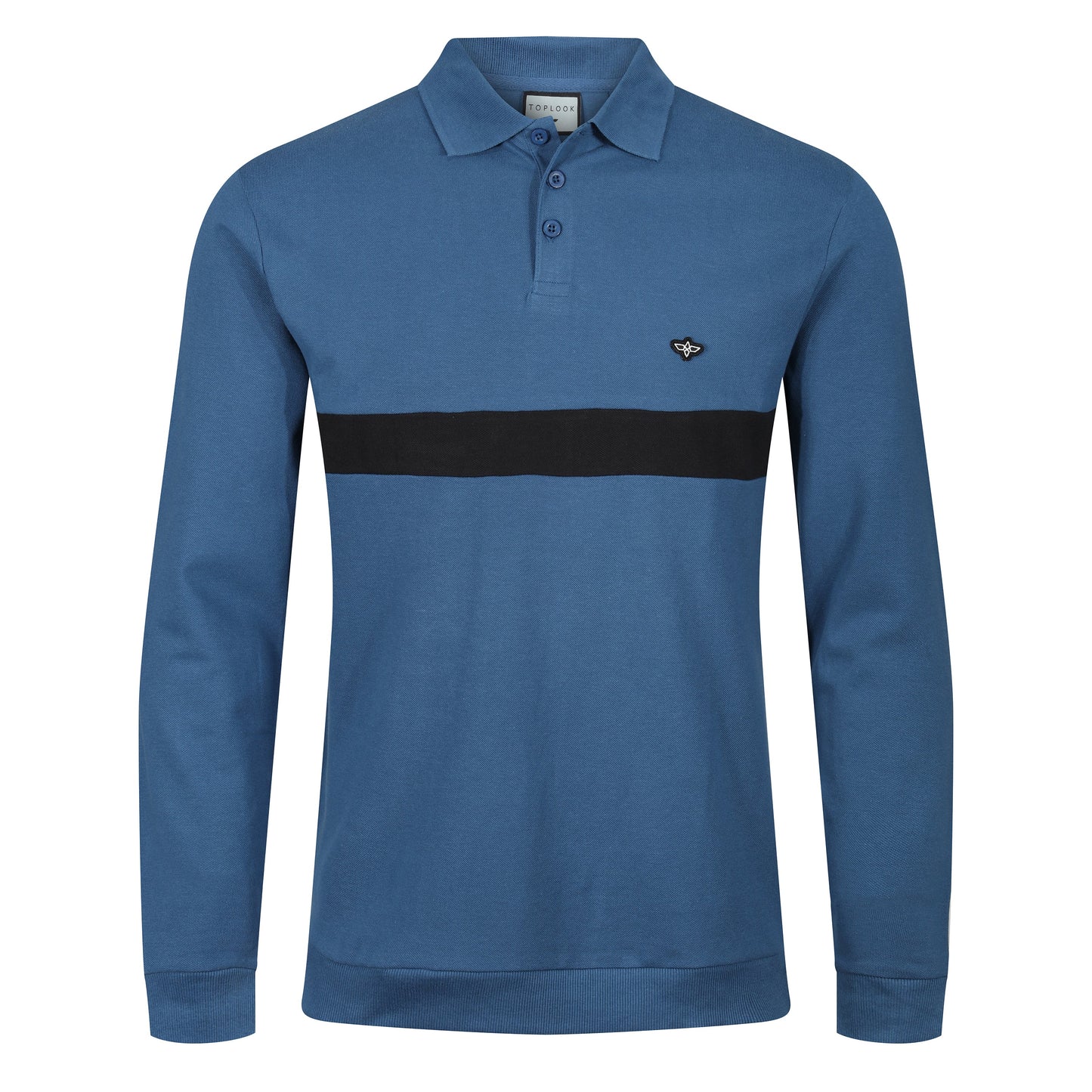 TL London Long Sleeve Stripe Polo Shirt
