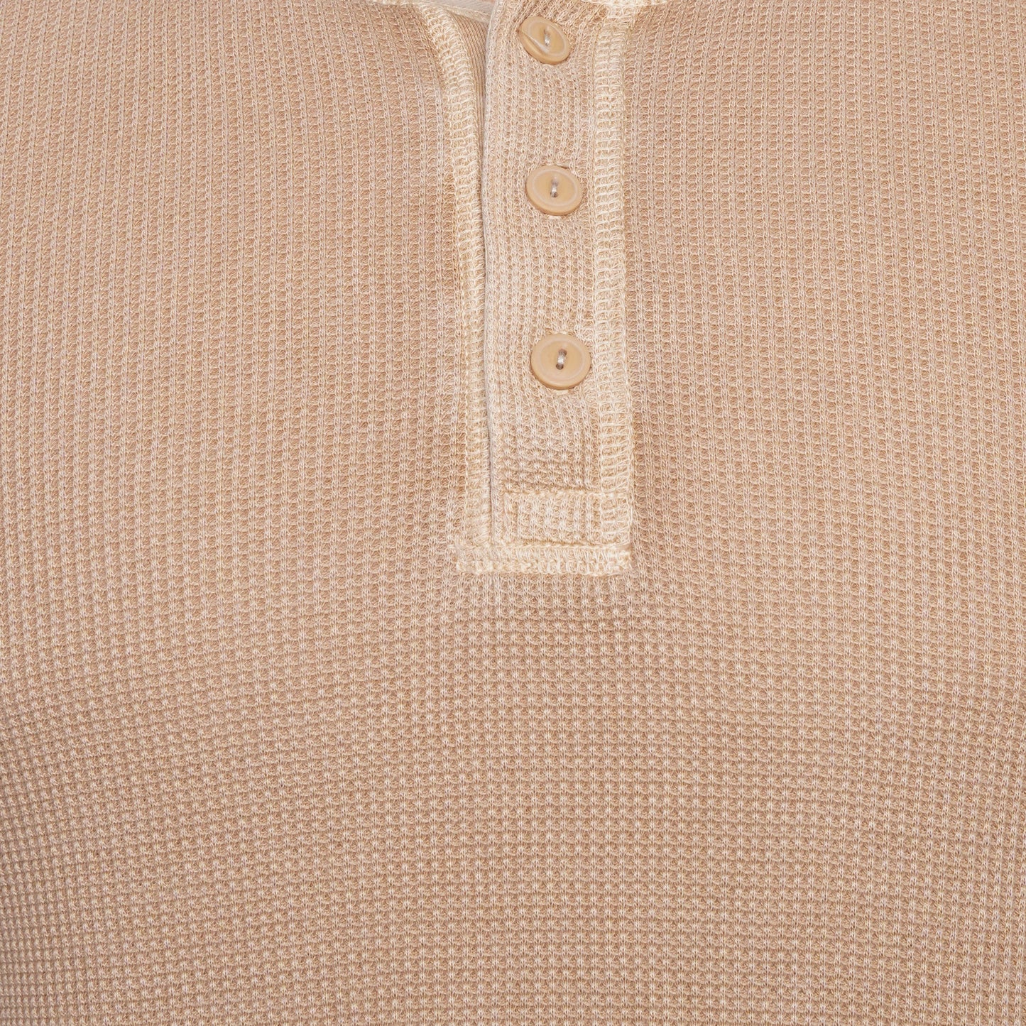 M&S Henley Waffle Long Sleeve Top