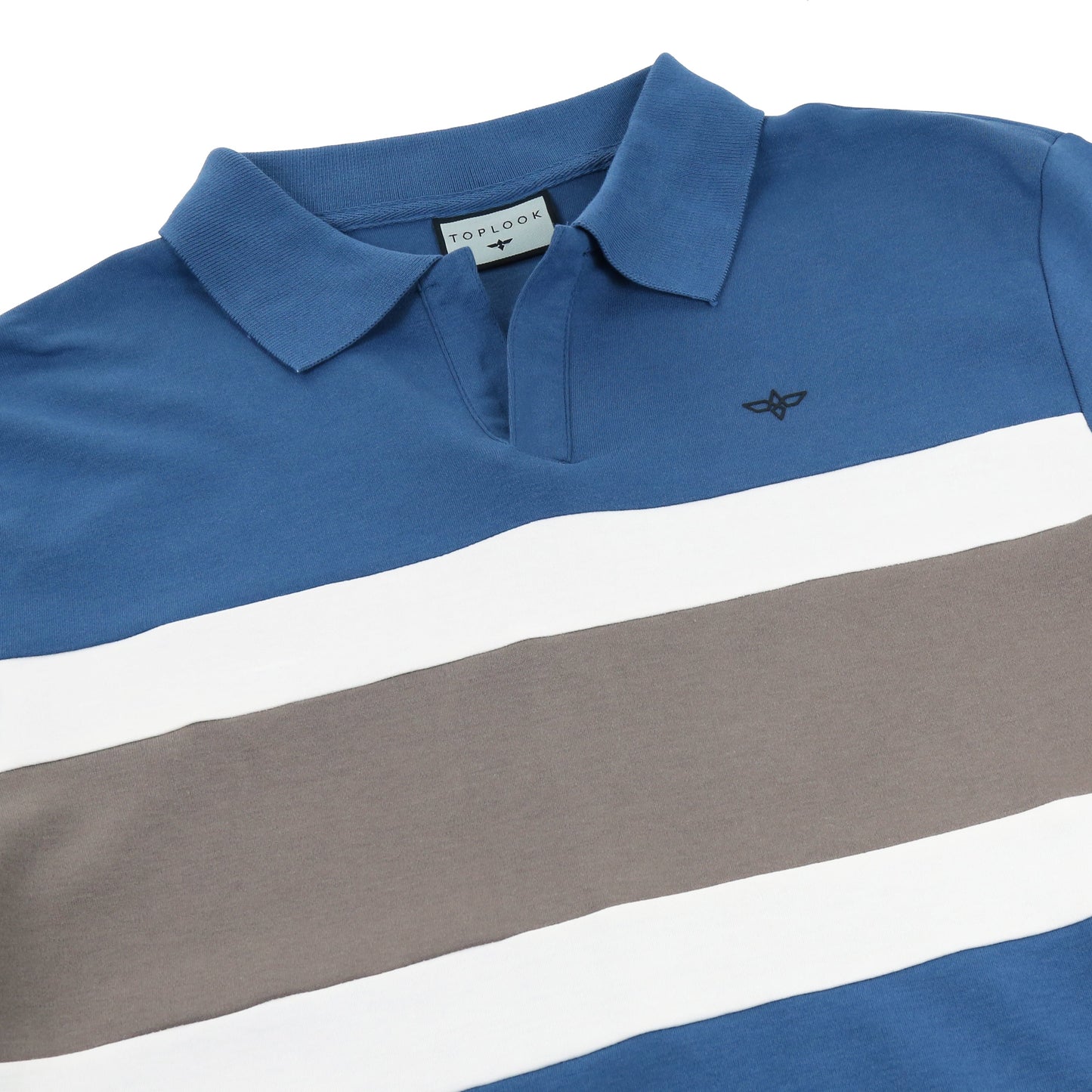 TL London 3 Stripe Long Sleeve Polo Shirt