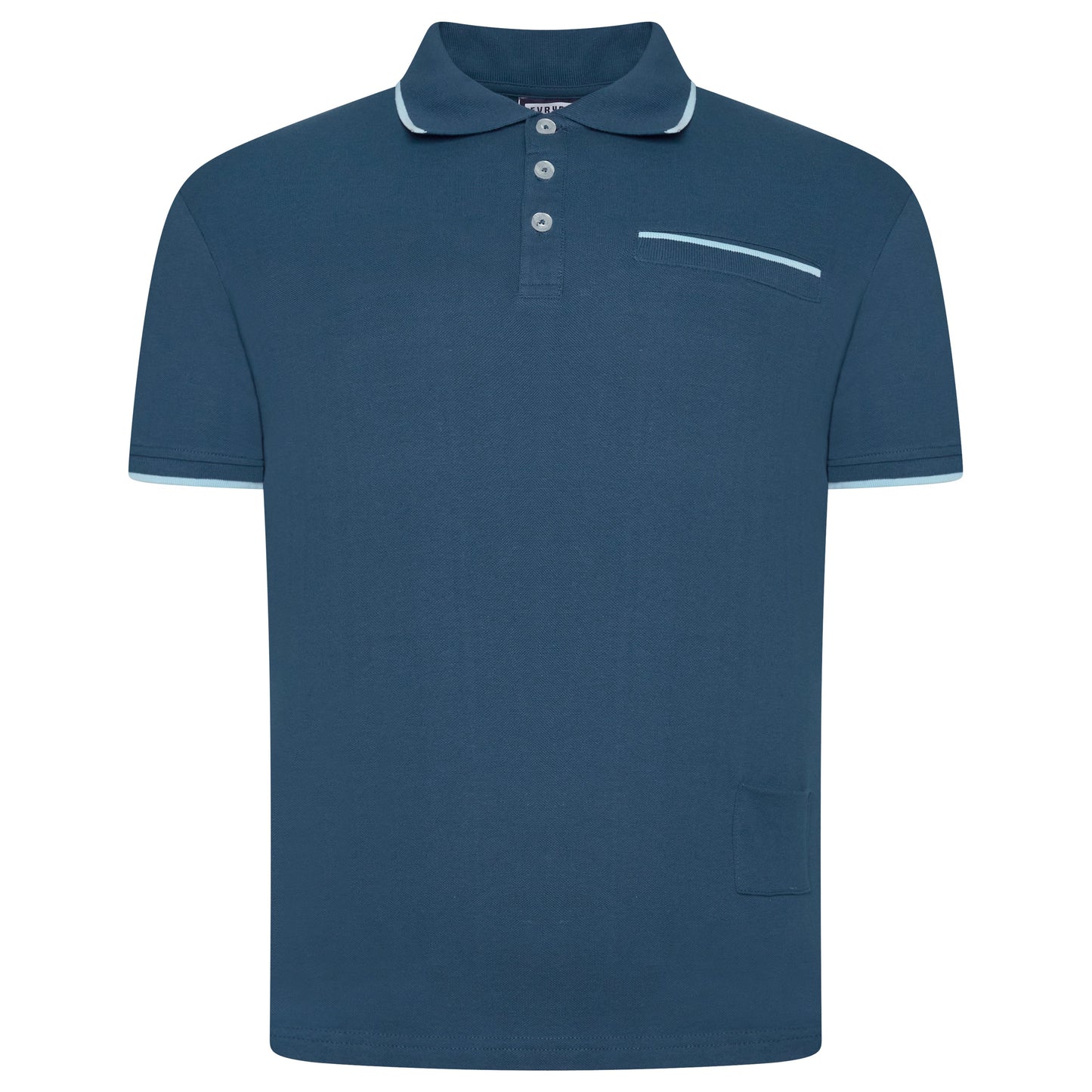Evryone Contrast Tipped Polo Shirt