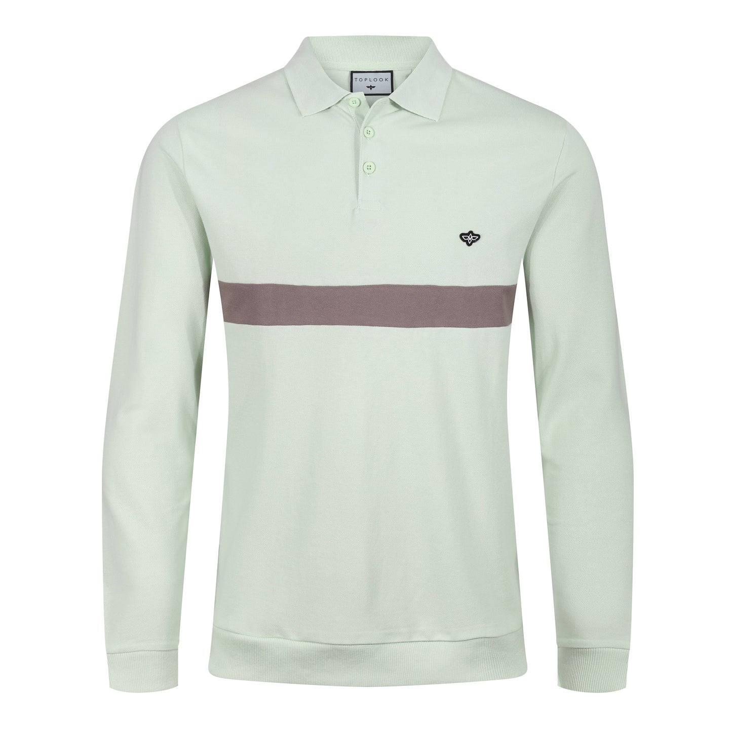 TL London Long Sleeve Stripe Polo Shirt