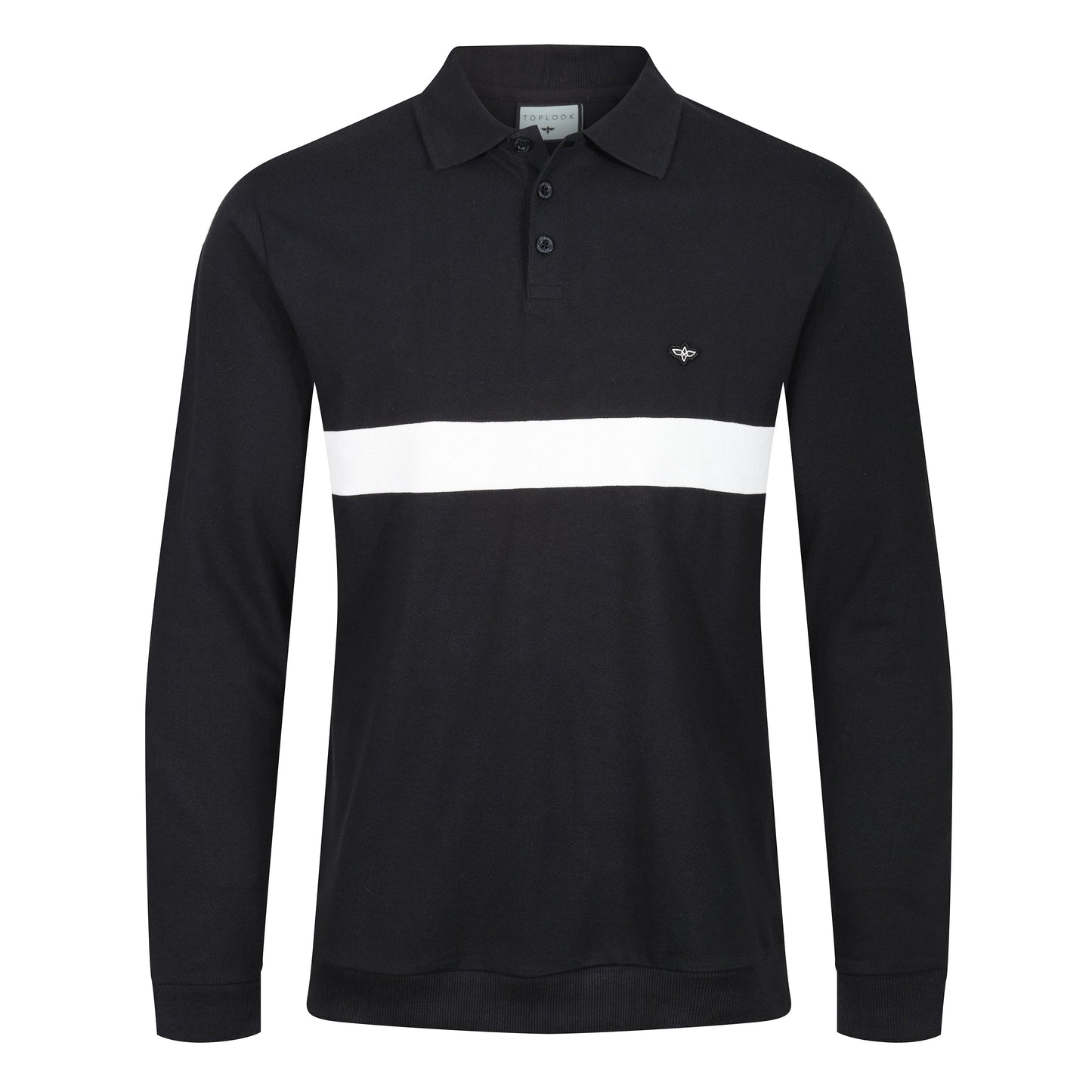 TL London Long Sleeve Stripe Polo Shirt