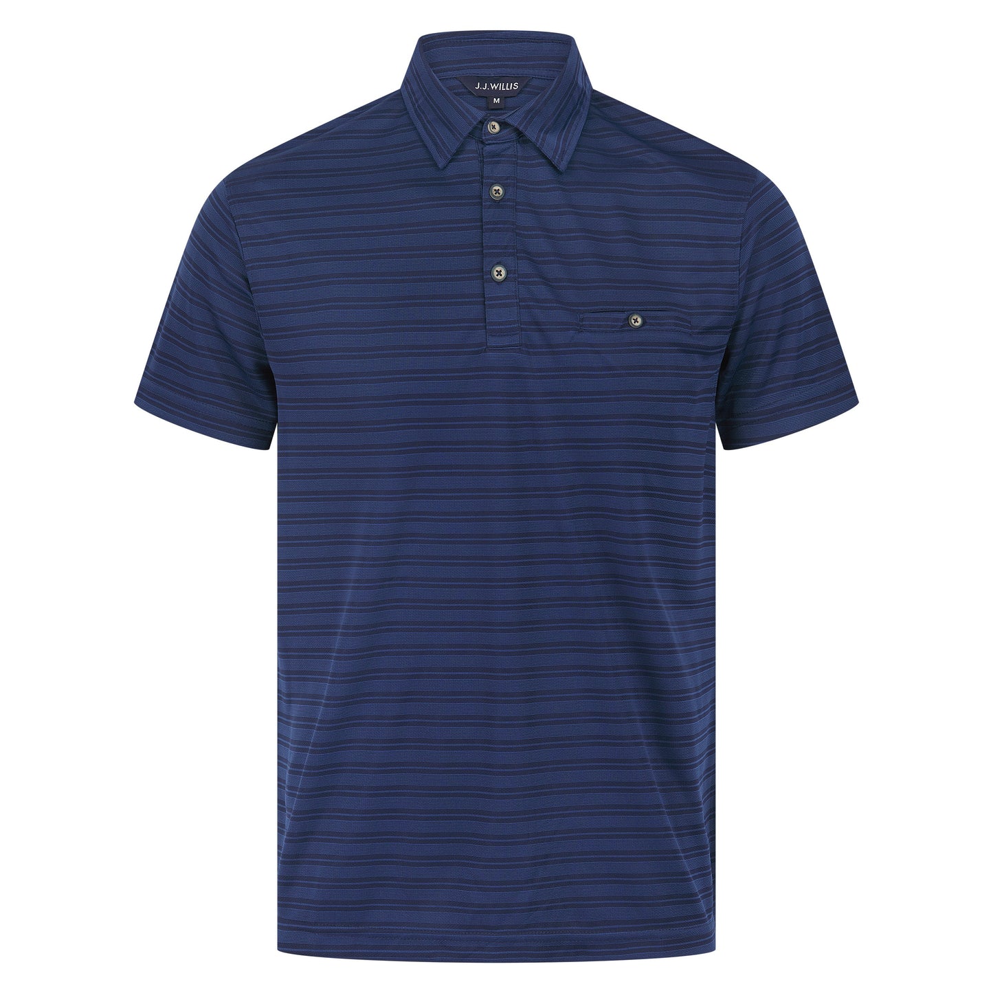 JJ Willis Lightweight Striped Polo Shirt