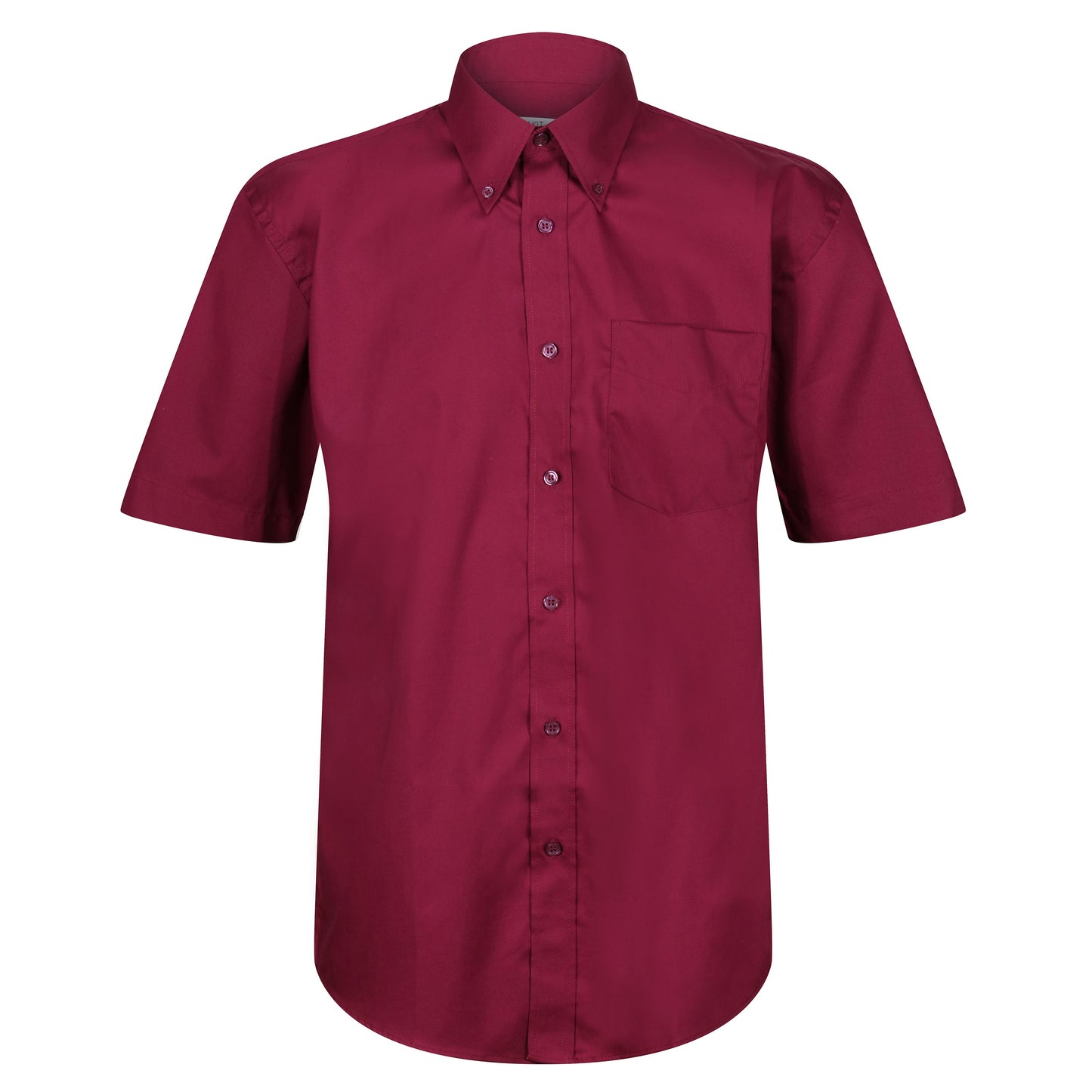Kustom Kit Short Sleeve Button Up Oxford Shirt