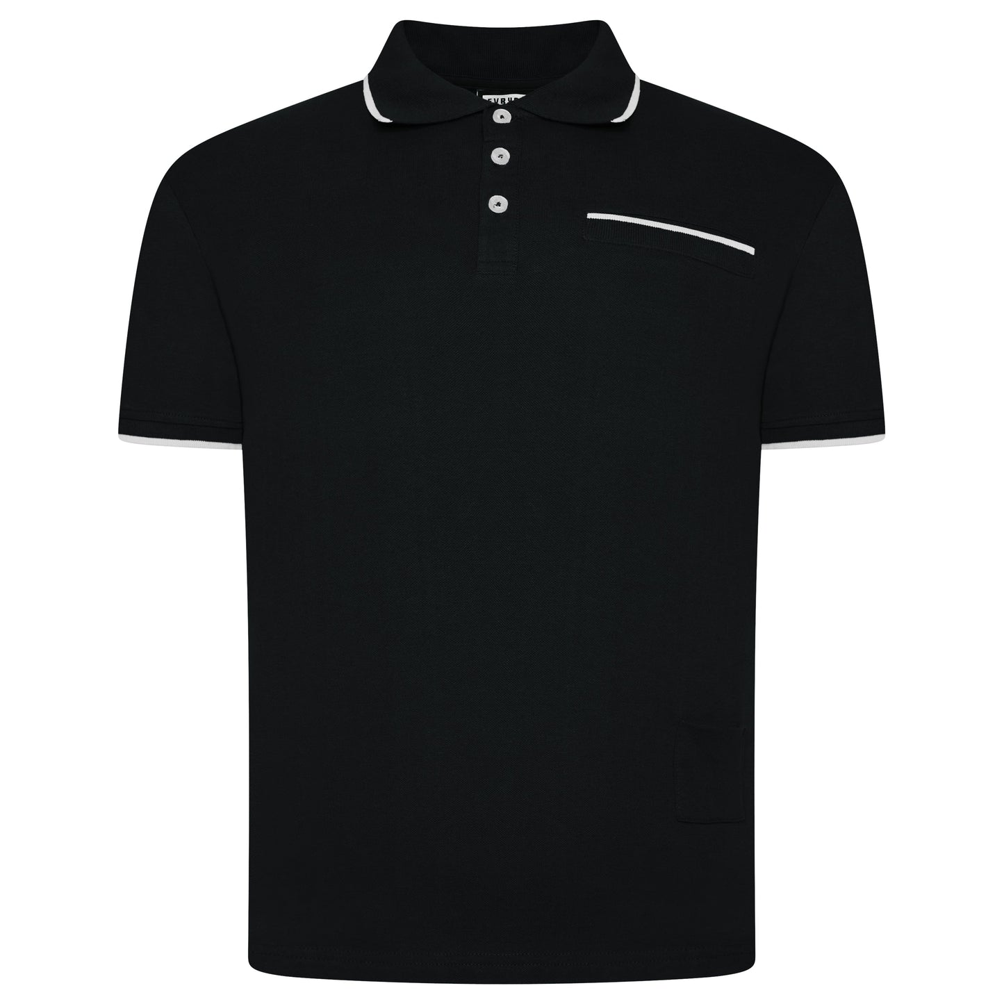 Evryone Contrast Tipped Polo Shirt