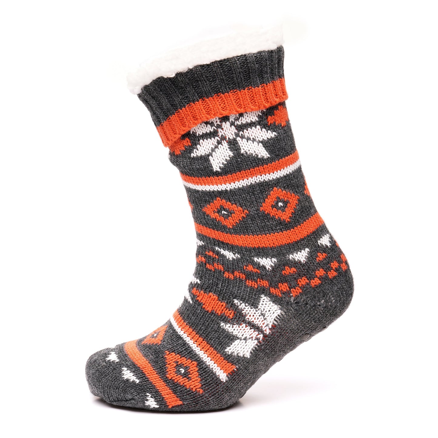 Tom Franks 1 Pair Chunky Knit Sherpa Slipper Socks