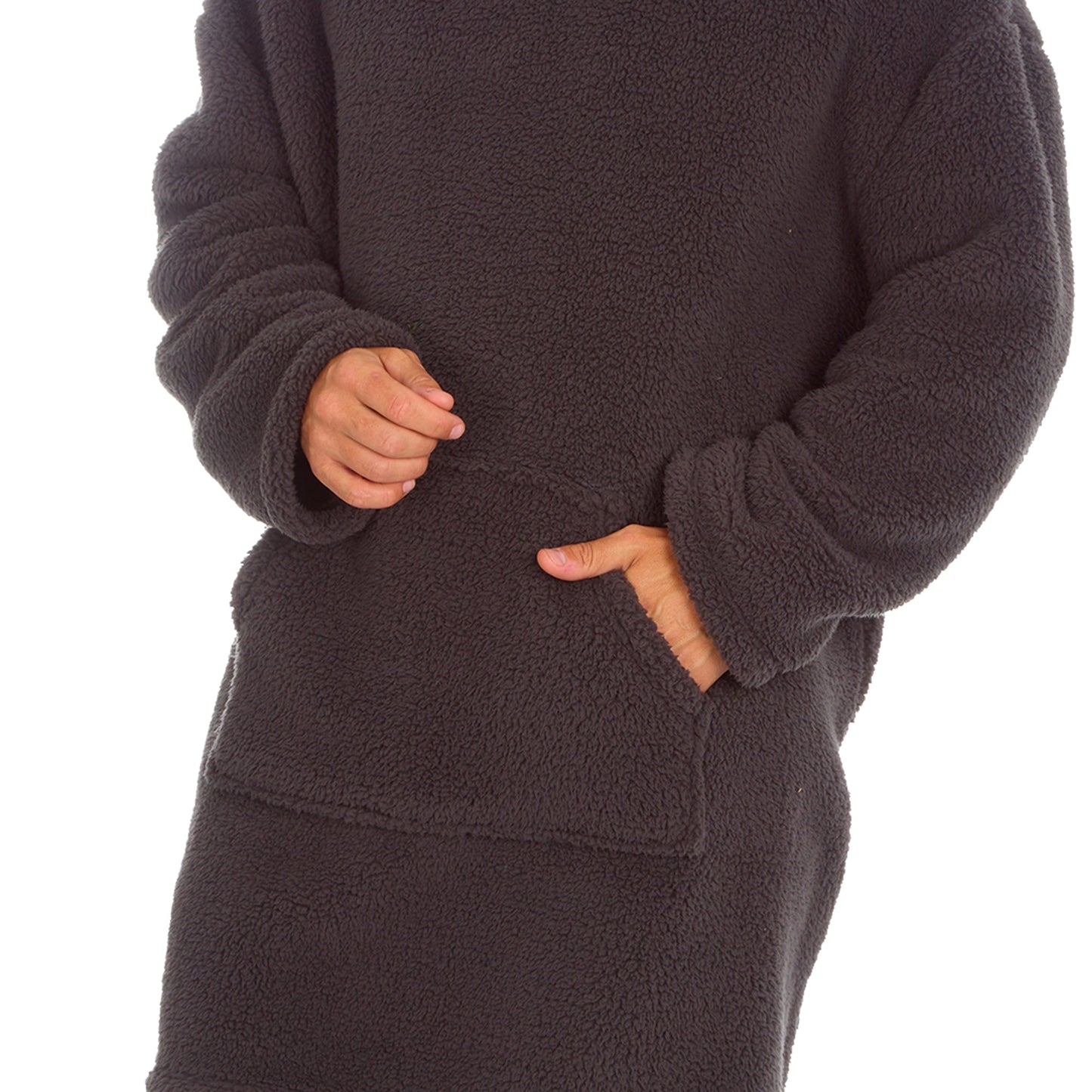 Oversized Borg Fleece Huggable Hoodie