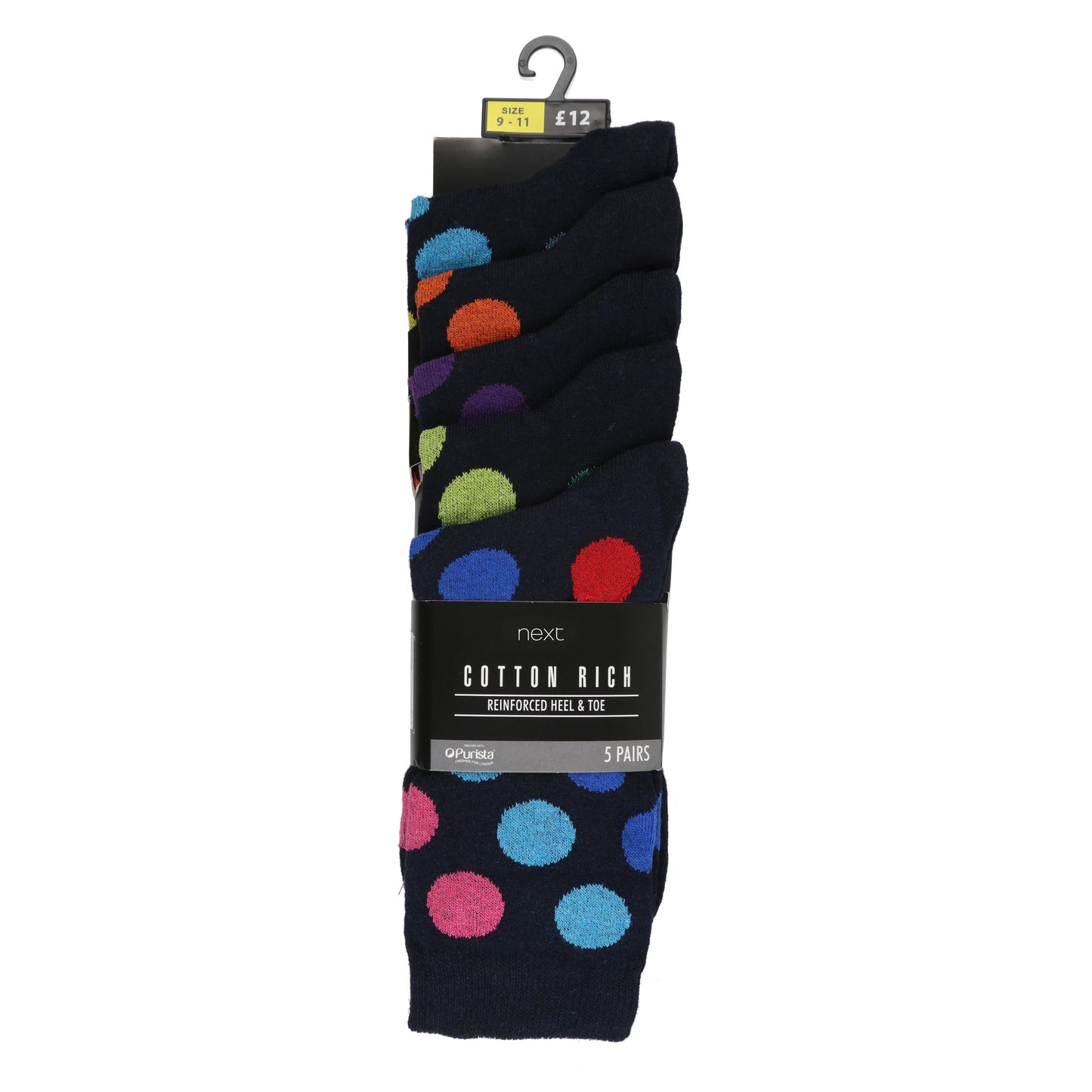 Next 5 Pairs Cotton Rich Patterned Socks