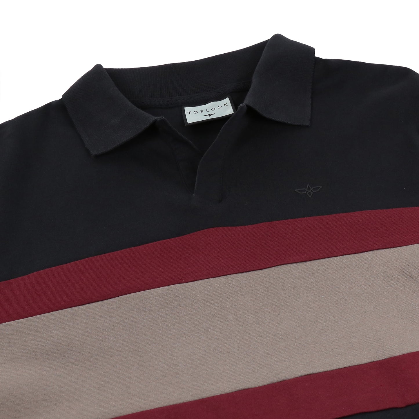 TL London 3 Stripe Long Sleeve Polo Shirt