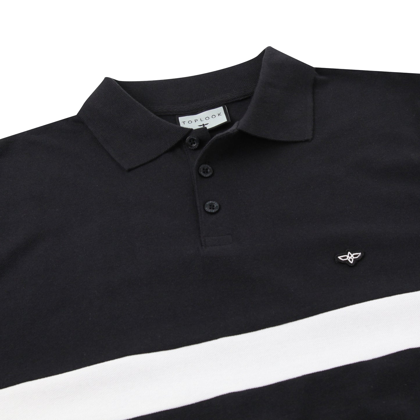 TL London Long Sleeve Stripe Polo Shirt
