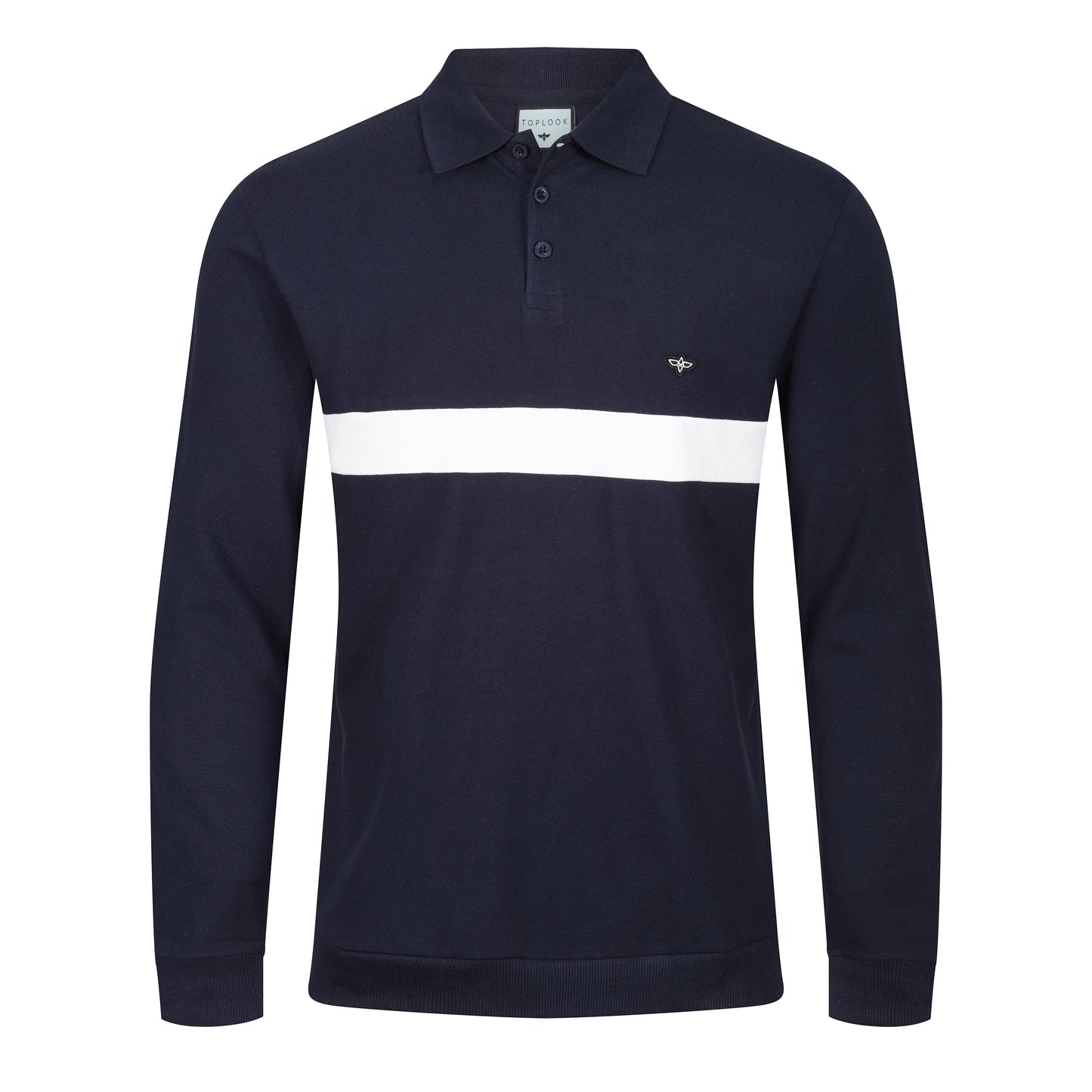 TL London Long Sleeve Stripe Polo Shirt