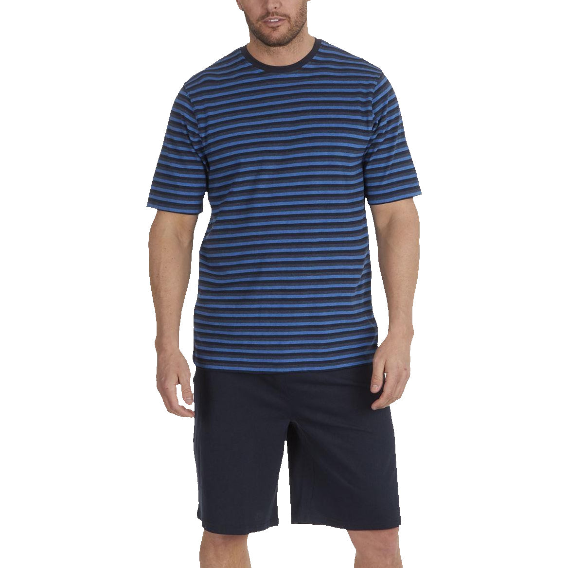 Momentii Stripe Lounge Shorts Set