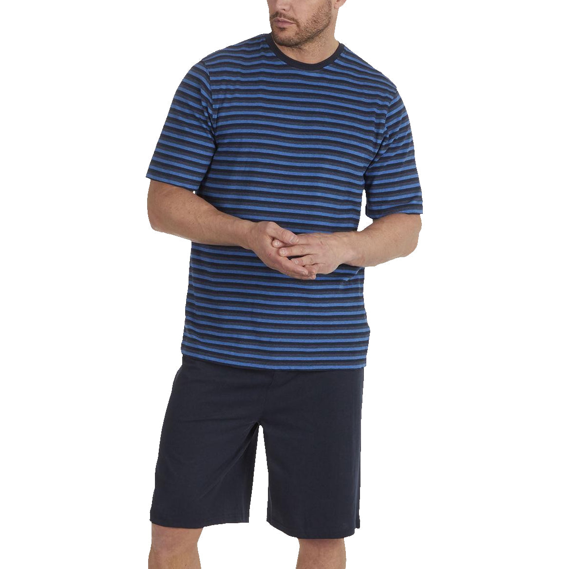 Momentii Stripe Lounge Shorts Set