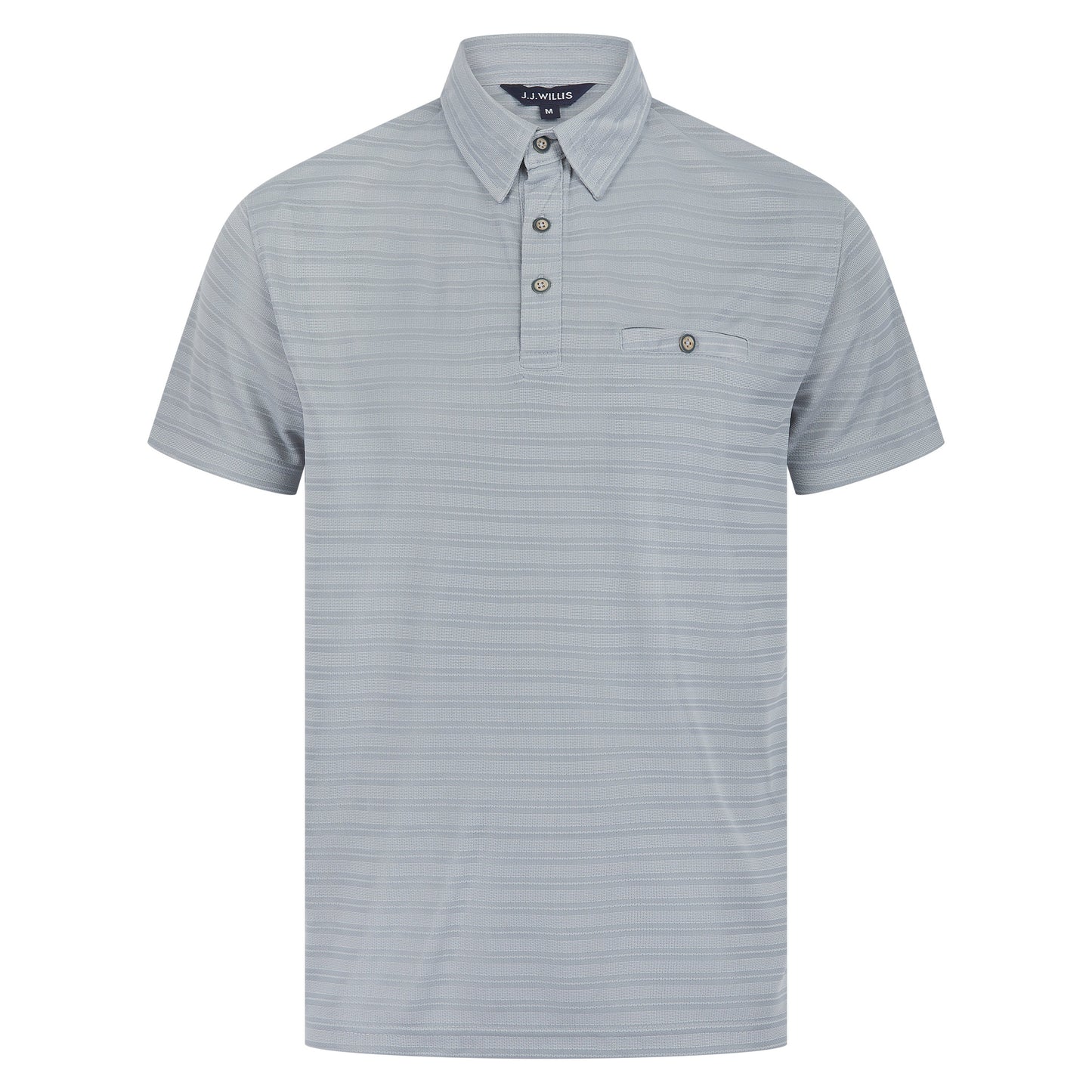 JJ Willis Lightweight Striped Polo Shirt