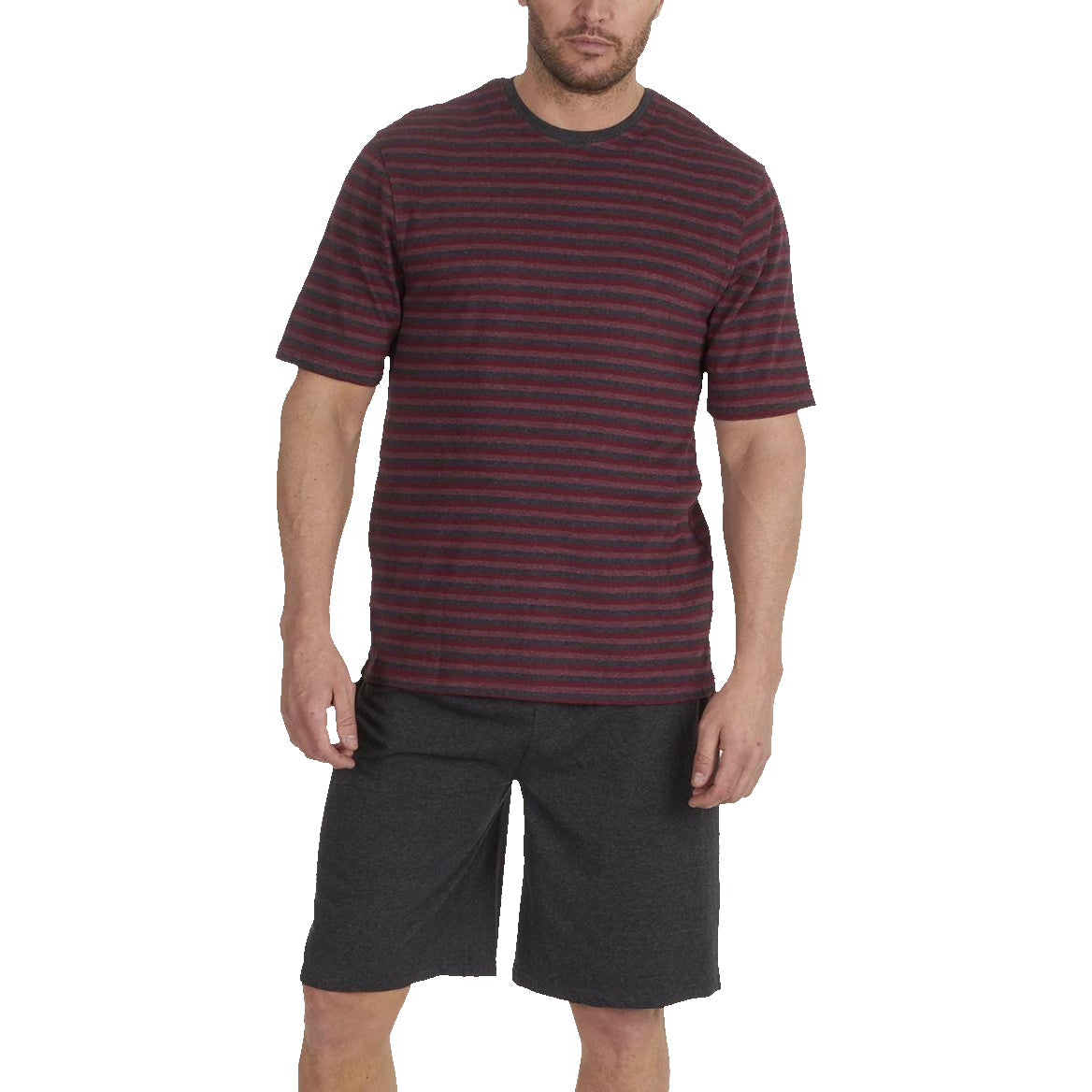 Momentii Stripe Lounge Shorts Set