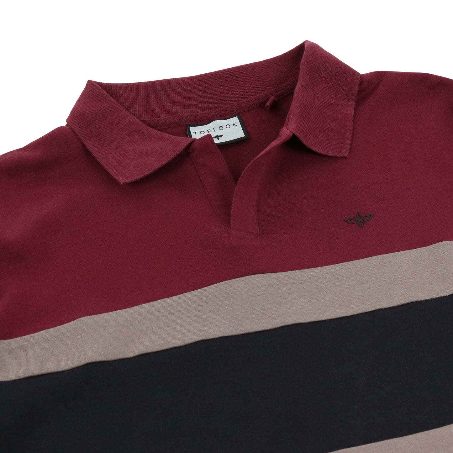 TL London 3 Stripe Long Sleeve Polo Shirt
