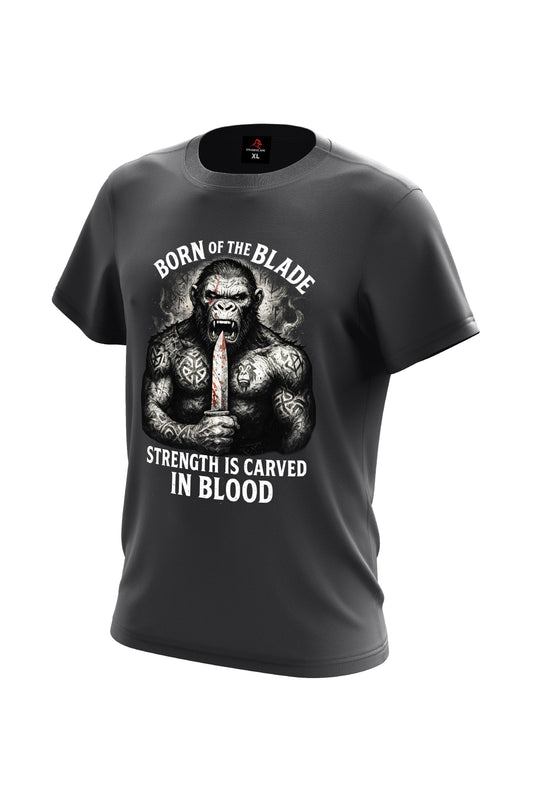 XAPE Born of The Blade Tee - Charcoal