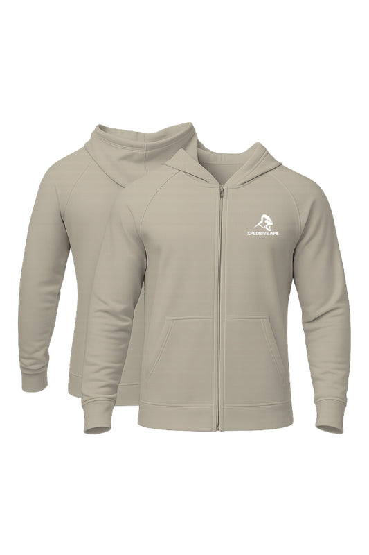 XAPE Prime Zip Hoodie - Stone
